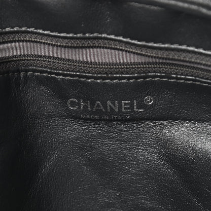 Chanel Metallic Aged Calfskin Quilted Large Reissue Camera Case Silver 6 of 10