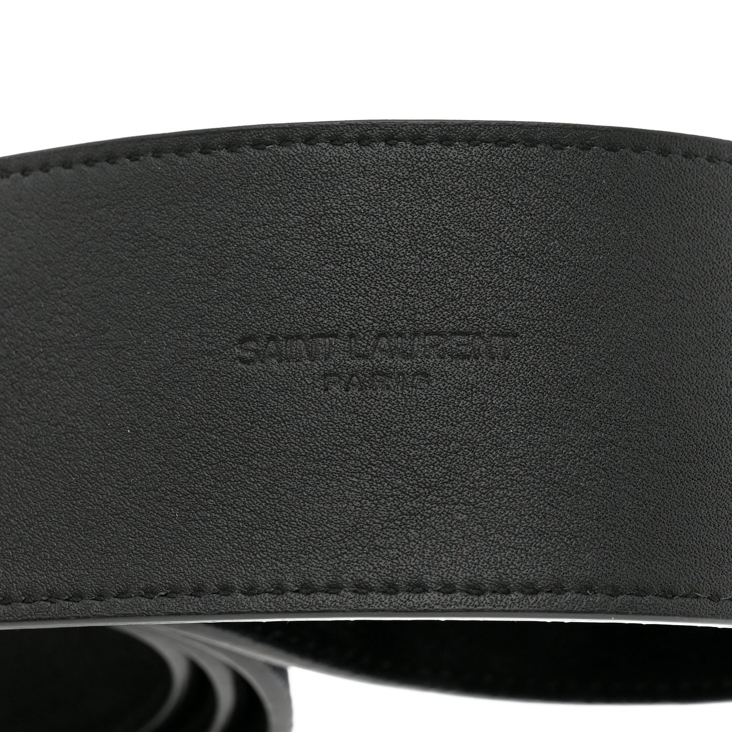 Suede Crystal Clover Belt 80 32 Black