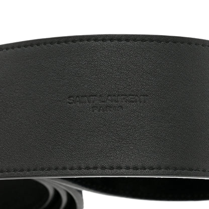 Saint Laurent Suede Crystal Clover Belt 80 32 Black 5 of 7