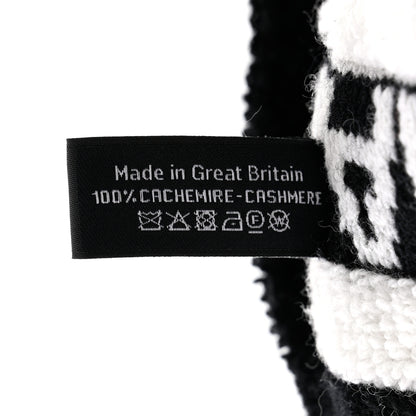 Chanel Cashmere CC Beanie Hat Ecru Black 6 of 6
