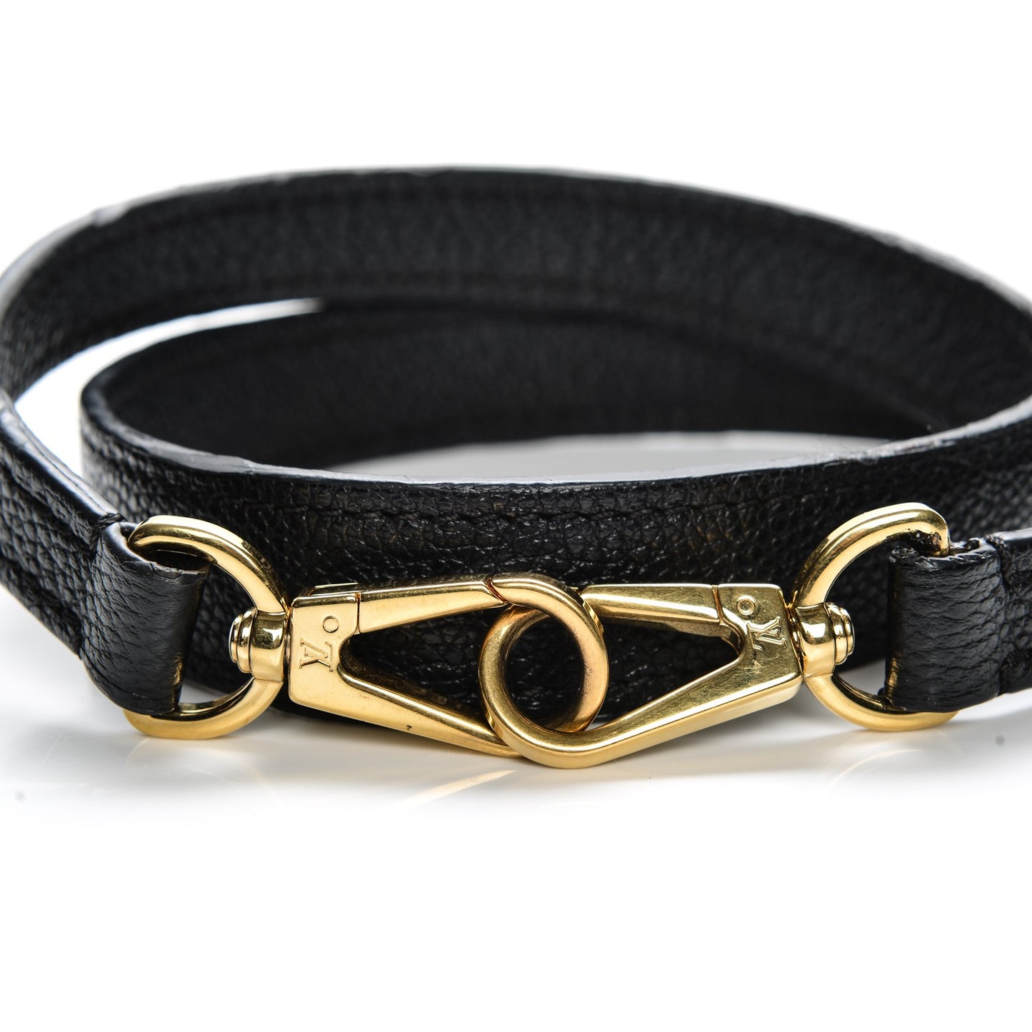 Calfskin Montaigne Shoulder Strap Black