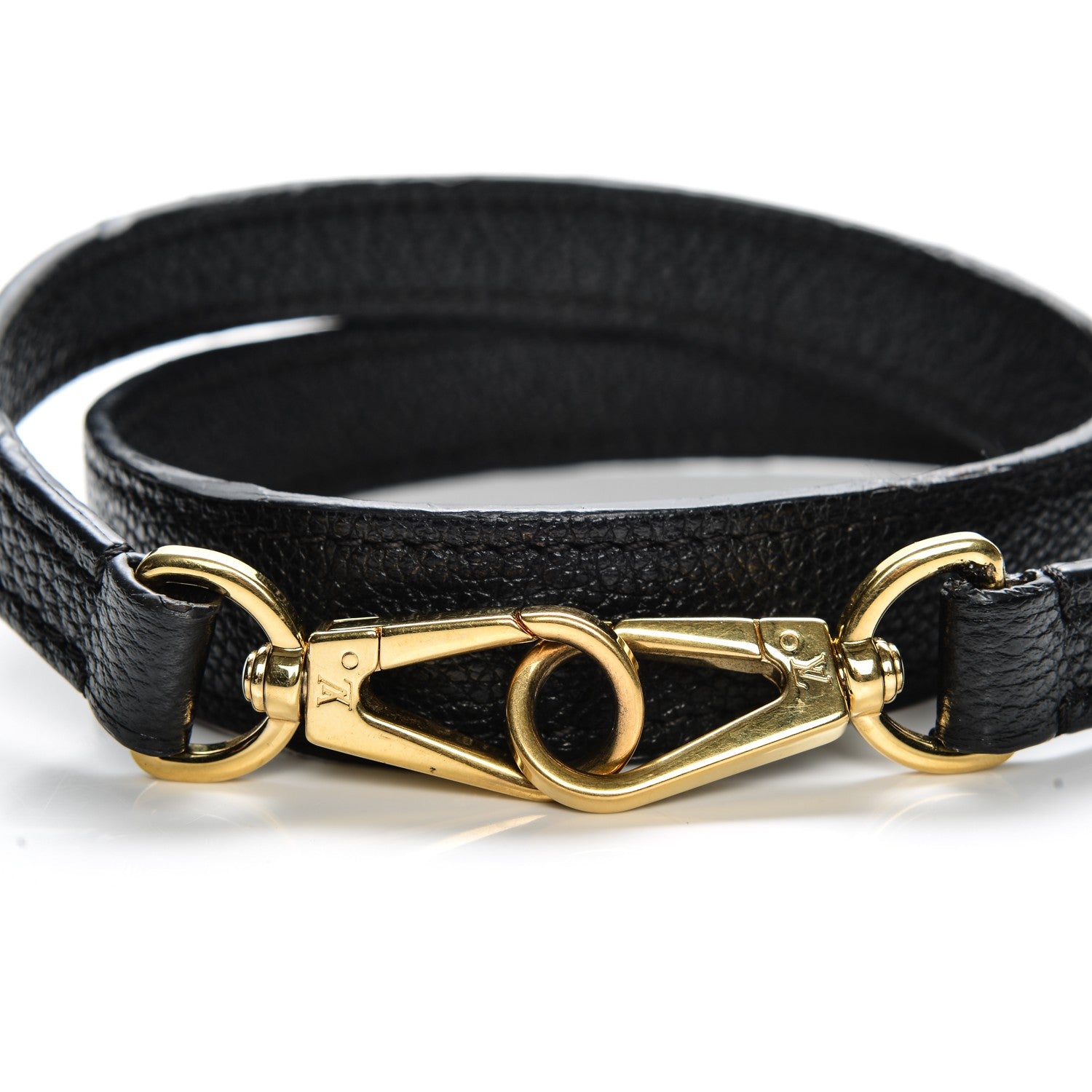 Louis Vuitton Calfskin Montaigne Shoulder Strap Black 2 of 5