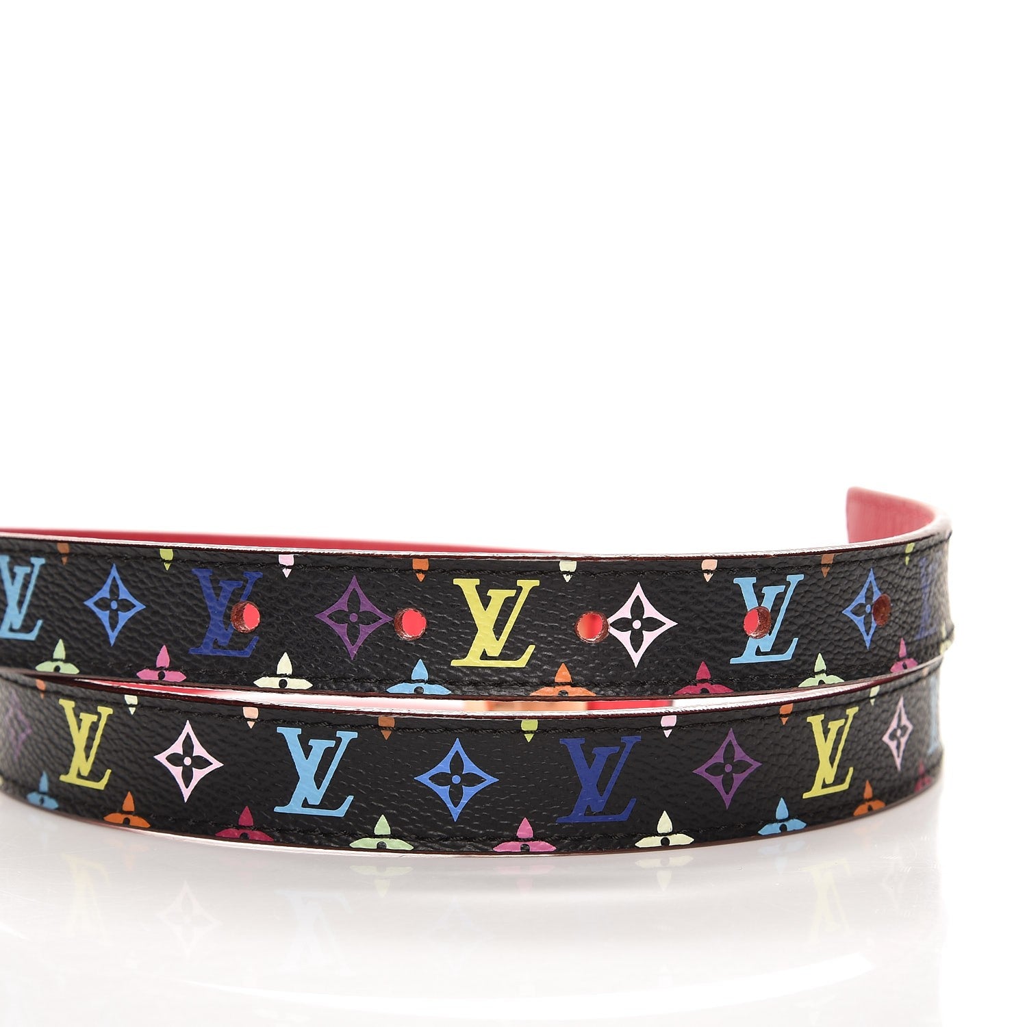Louis Vuitton Monogram Multicolor LV Initiales Belt 80 32 Noir Grenade 5 of 6