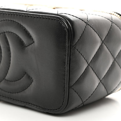 Chanel Lambskin Quilted Small Pillow Crush Vanity Case With Chain Black 10 of 11