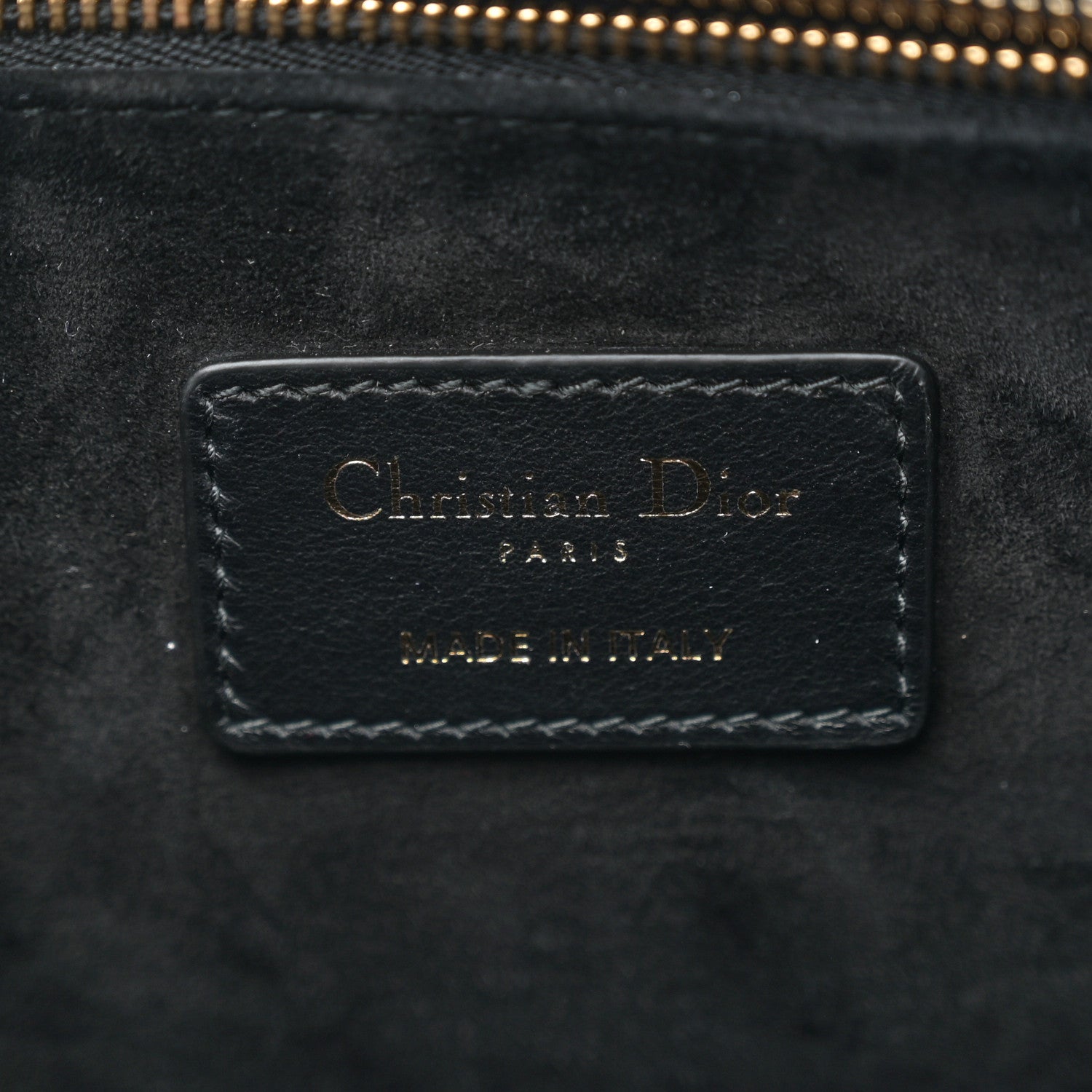 Christian Dior Calfskin Macro Cannage Small Book Tote  Black 6 of 10