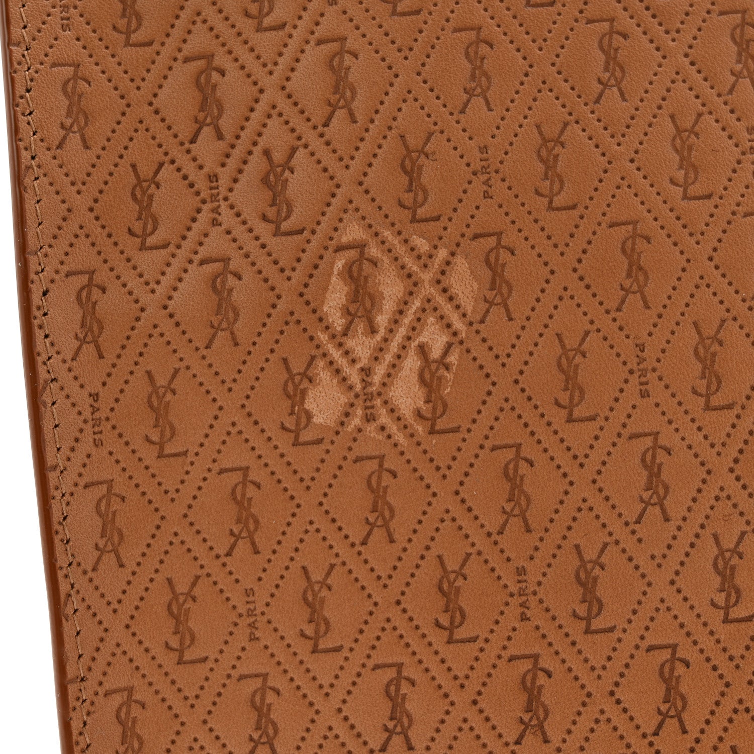 Saint Laurent Calfskin Monogram Deli Paper Bag Vintage Beige 8 of 10