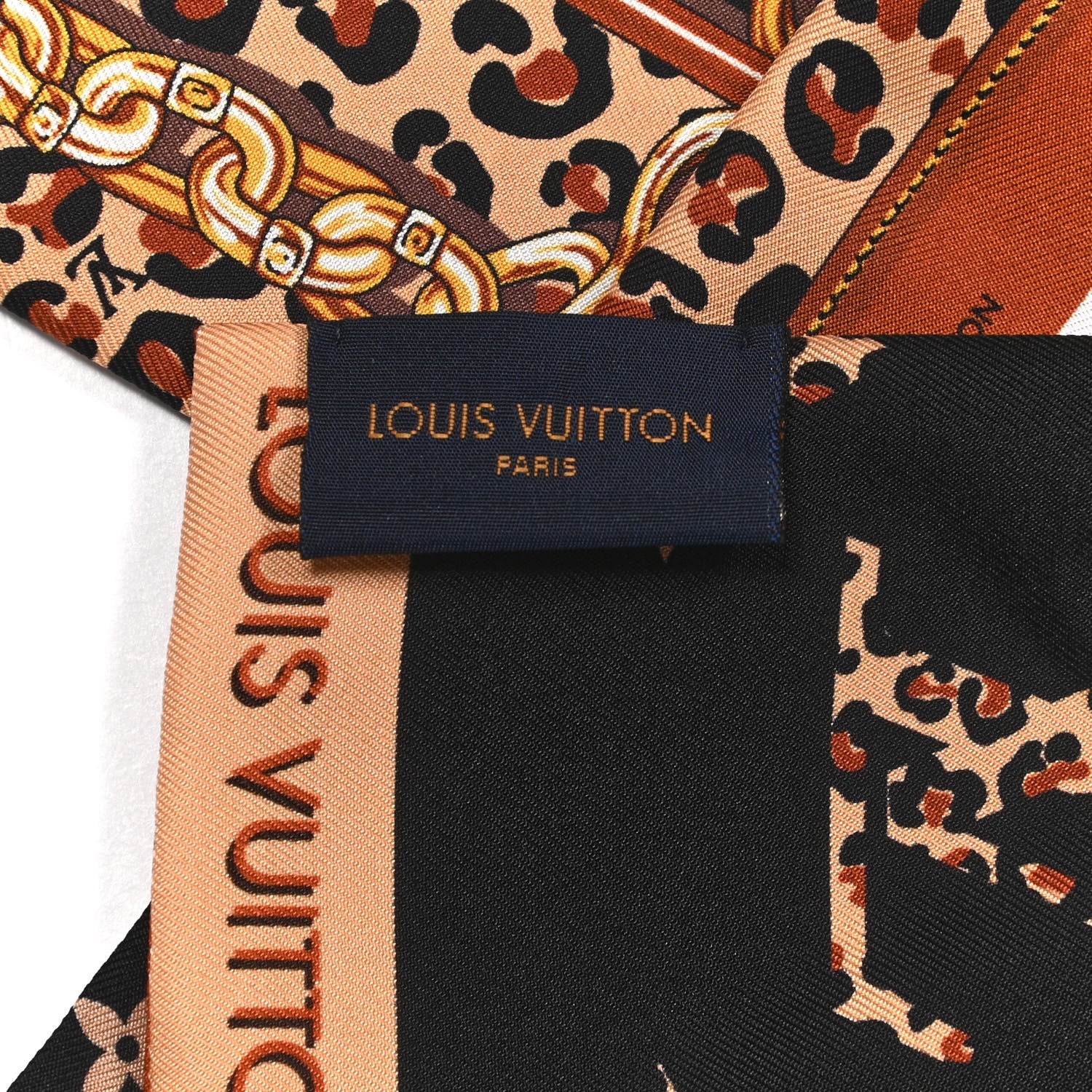 Louis Vuitton Silk Monogram Wild At Heart Bandeau Black 4 of 7