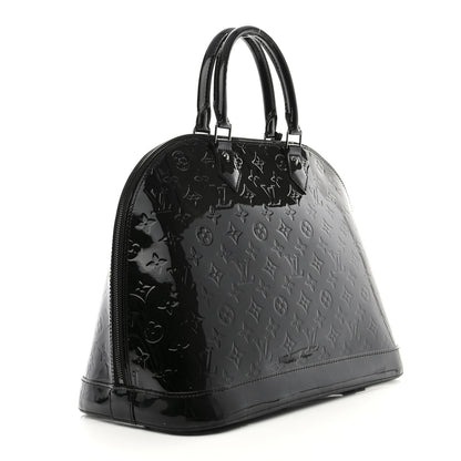 Louis Vuitton Vernis Alma GM Noir Magnetique 2 of 10