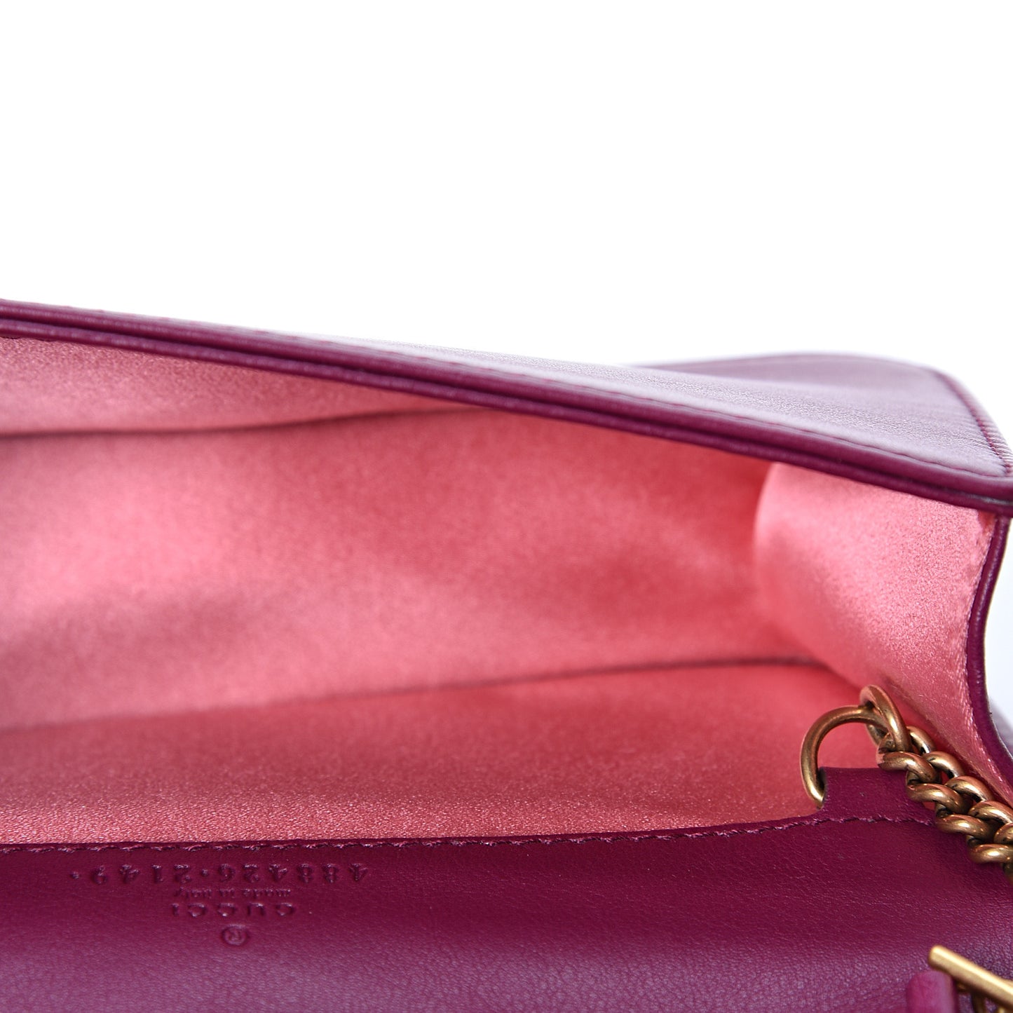 Velvet Matelasse GG Marmont Mini Bag Fuchsia Violet Cyclamen
