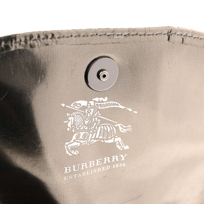 Burberry Patent Nova Check Mini Crossbody Bag Pewter 6 of 14