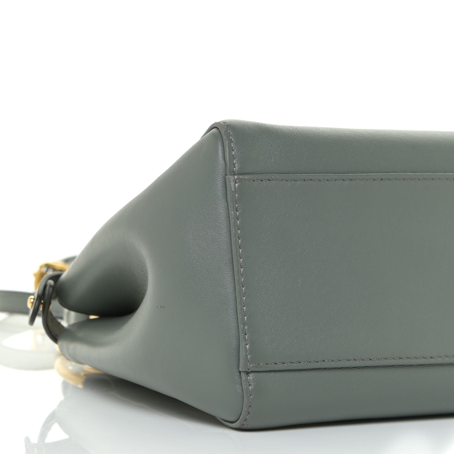 Fendi Nappa Mini Peekaboo Iconic Satchel Fumo 8 of 14