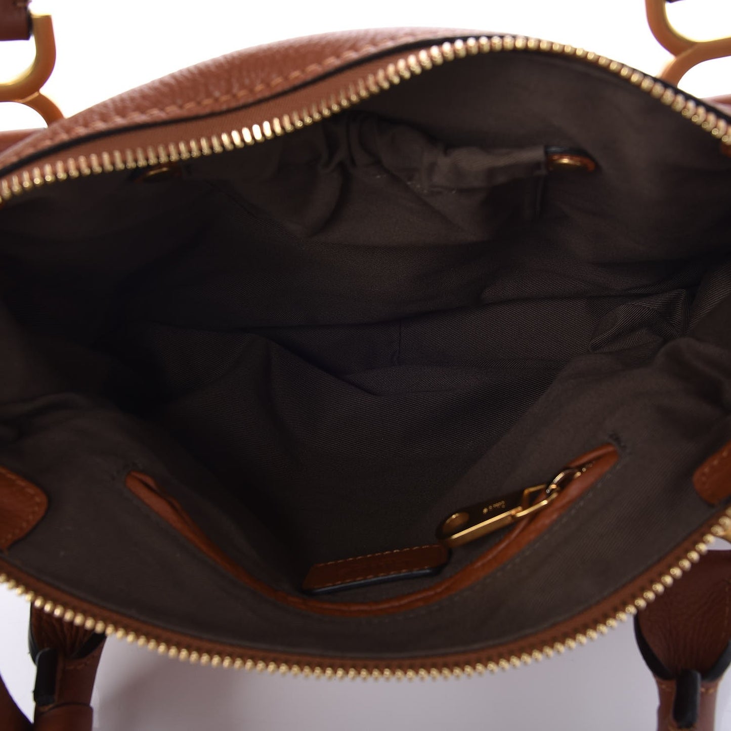 Calfskin Medium Marcie Satchel Tan