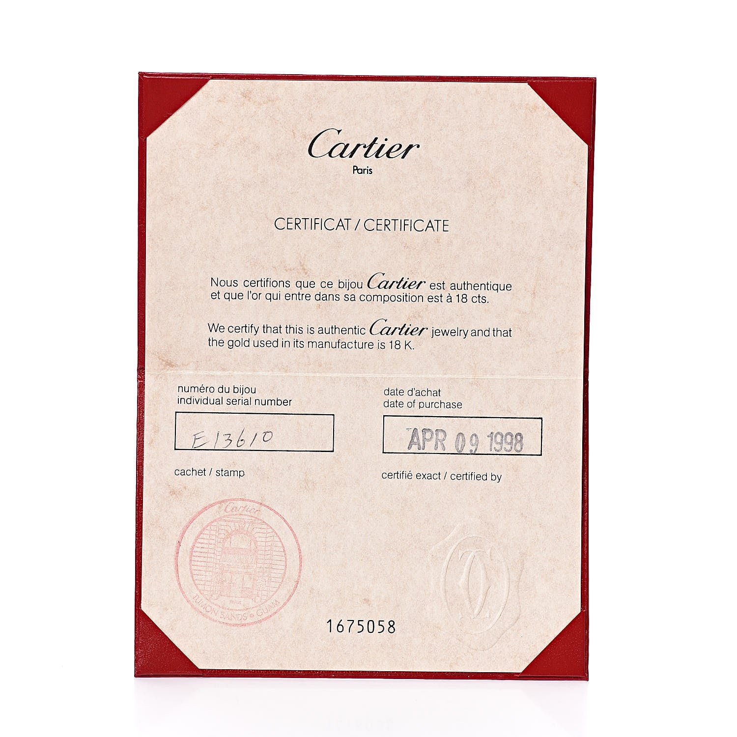Cartier 18K Yellow White Pink Gold Blue Sapphire C De Clip-On Earrings 5 of 5