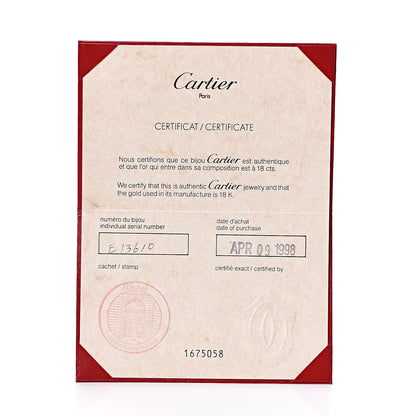 Cartier 18K Yellow White Pink Gold Blue Sapphire C De Clip-On Earrings 5 of 5