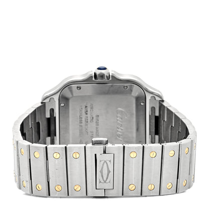 Cartier Stainless Steel 18K Yellow Gold 39.8mm Santos De Cartier Automatic Watch 3 of 6
