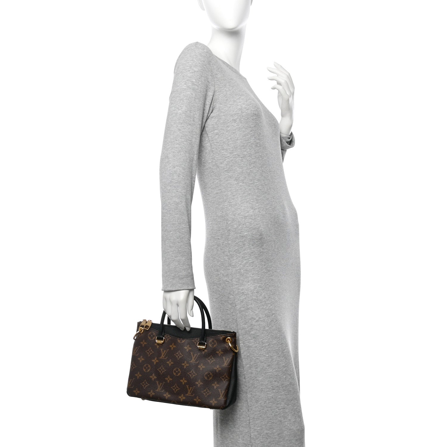 Louis Vuitton Monogram Pallas BB Black 3 of 17