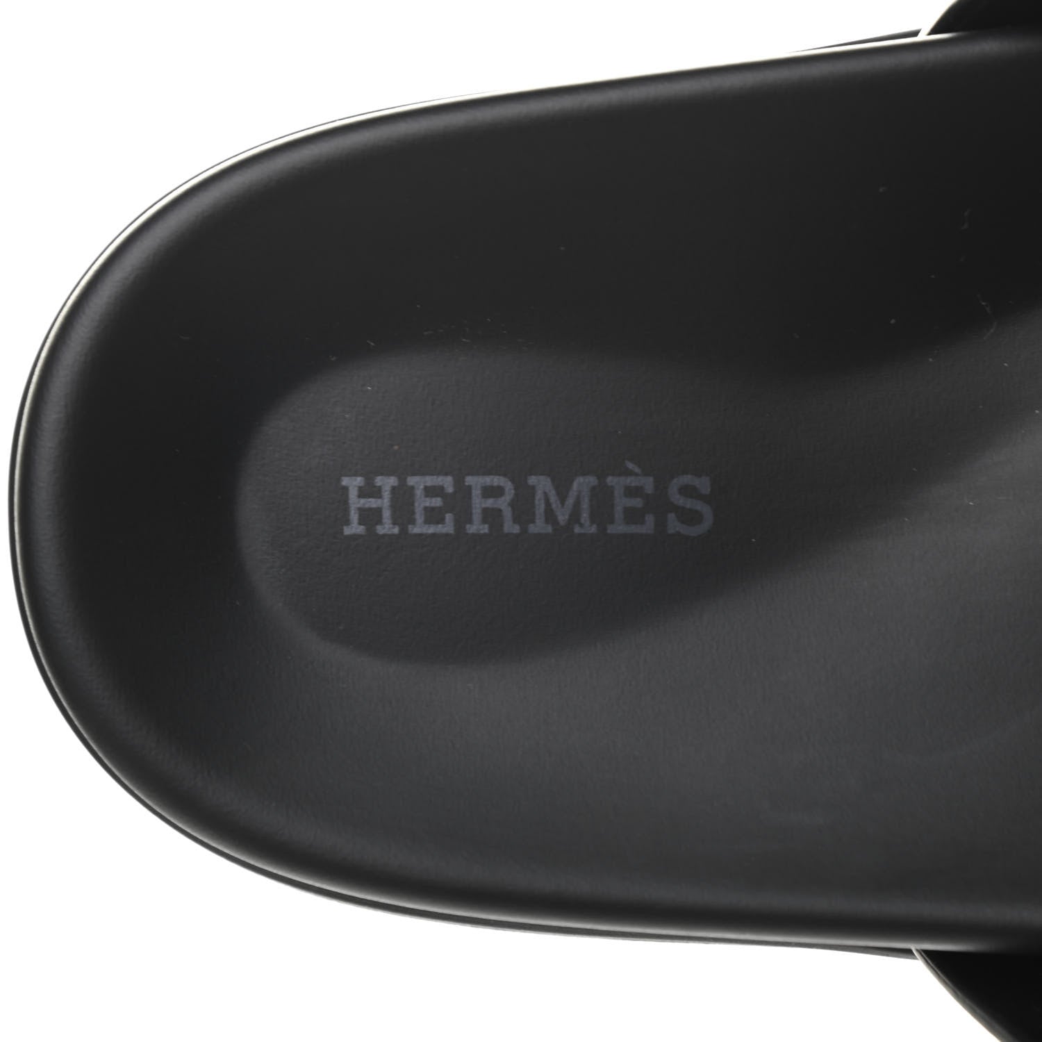 Hermes Calfskin Mens Chypre Sandals 42 Black 6 of 9