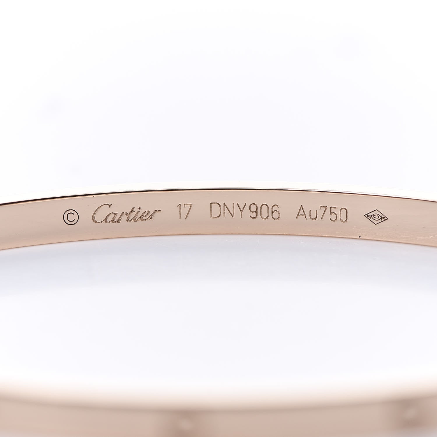 Cartier 18K Pink Gold Small LOVE Bracelet 17 4 of 5