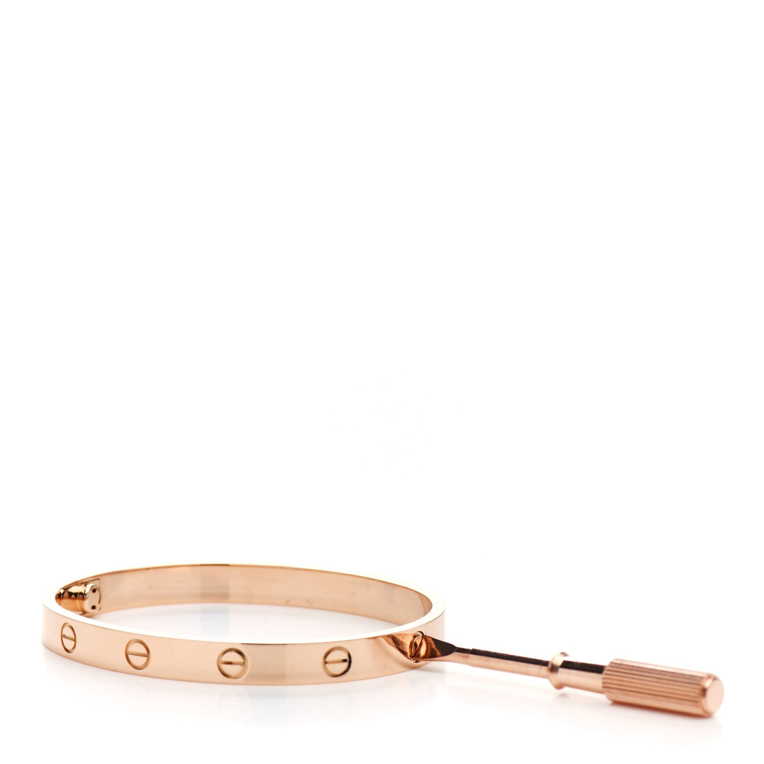 Cartier 18K Pink Gold LOVE Bracelet 17 4 of 8
