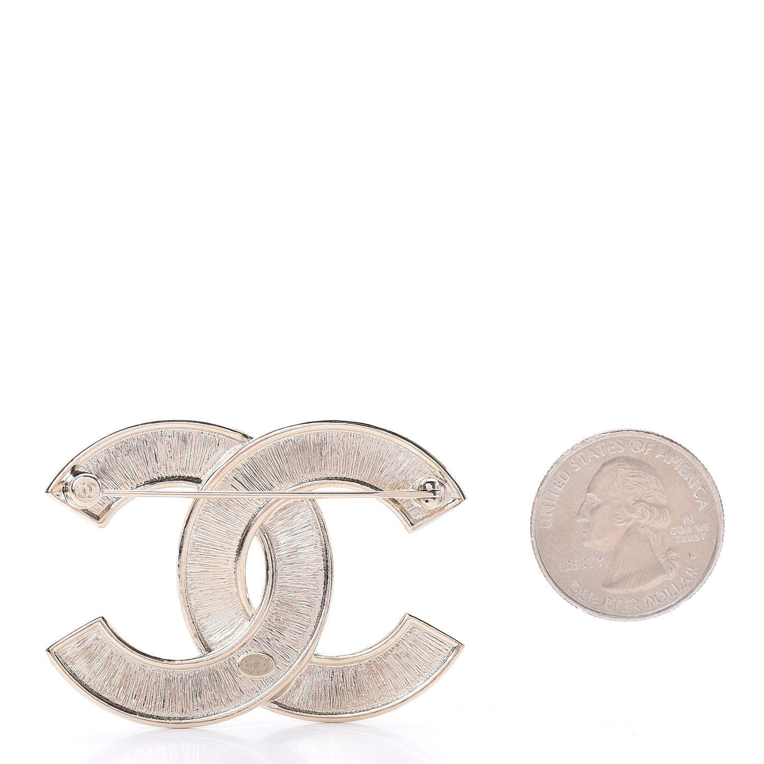 Chanel Crystal Pearl Chain Mania CC Earrings Gold 2 of 4