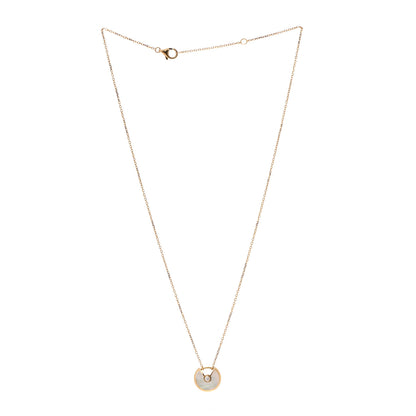 Cartier 18K Yellow Gold Diamond Mother of Pearl XS Amulette de Cartier Pendant Necklace 3 of 5