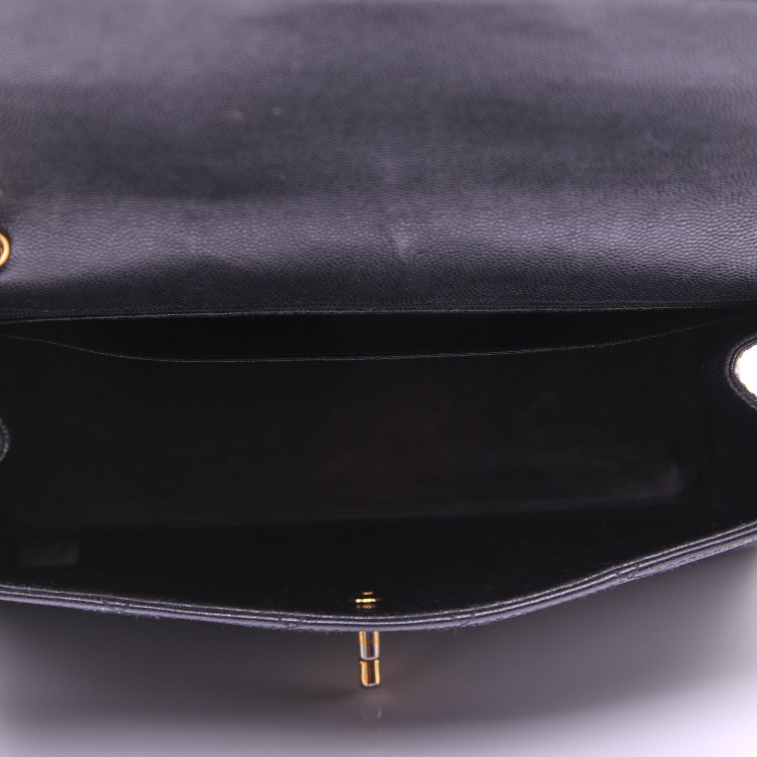 Chanel Caviar Diamond Stitched Flap Shoulder Bag Black 5 of 18
