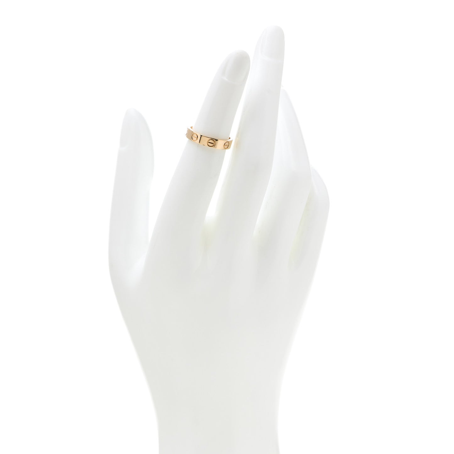 18K Yellow Gold 3.5mm LOVE Wedding Band Ring 47 4