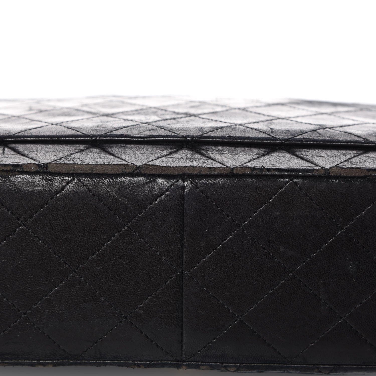 Chanel Lambskin Quilted Medium Double Flap Black 27 of 32
