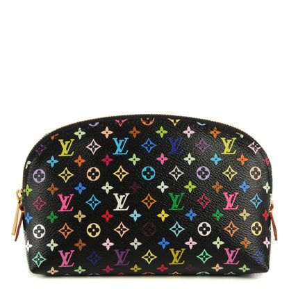Louis Vuitton Monogram Multicolor Cosmetic Pouch Black Grenade 1 of 7
