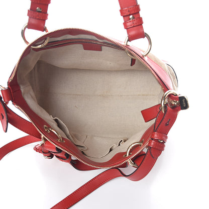 Gucci Monogram Valentine Tote Red 5 of 10