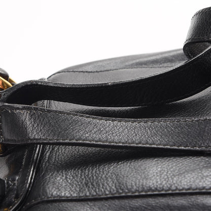 Gucci Calfskin Bamboo Backpack Black 9 of 13