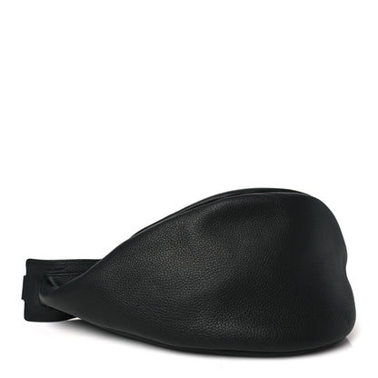 The Row Grained Calfskin Large Slouchy Banana Bag Black 4 of 10