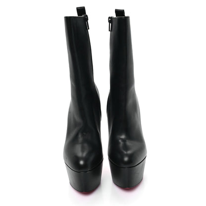 Christian Louboutin Calfskin Dolly Alta Booty 160 Ankle Boots 38 Black 2 of 9