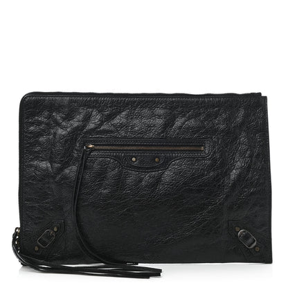 Balenciaga Agneau Classic Hardware Small Pouch Black 1 of 7