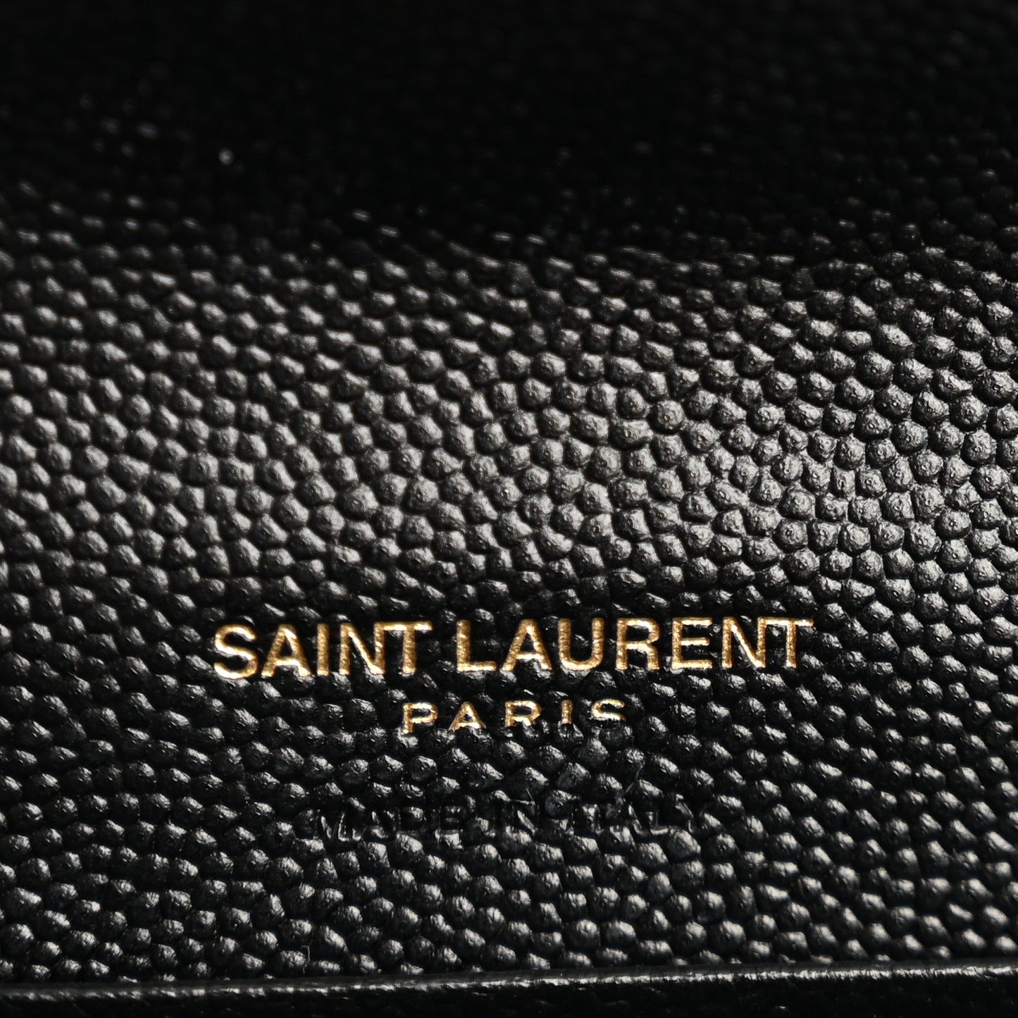 Grain De Poudre Matelasse Chevron Small Monogram Envelope Wallet Black