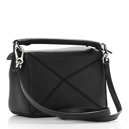 Loewe Calfskin Mini Puzzle Bag Black 3 of 11