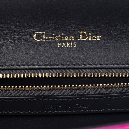 Christian Dior Metallic Patent Micro-Cannage Small Diorama Flap Bag Fuchsia 5 of 7