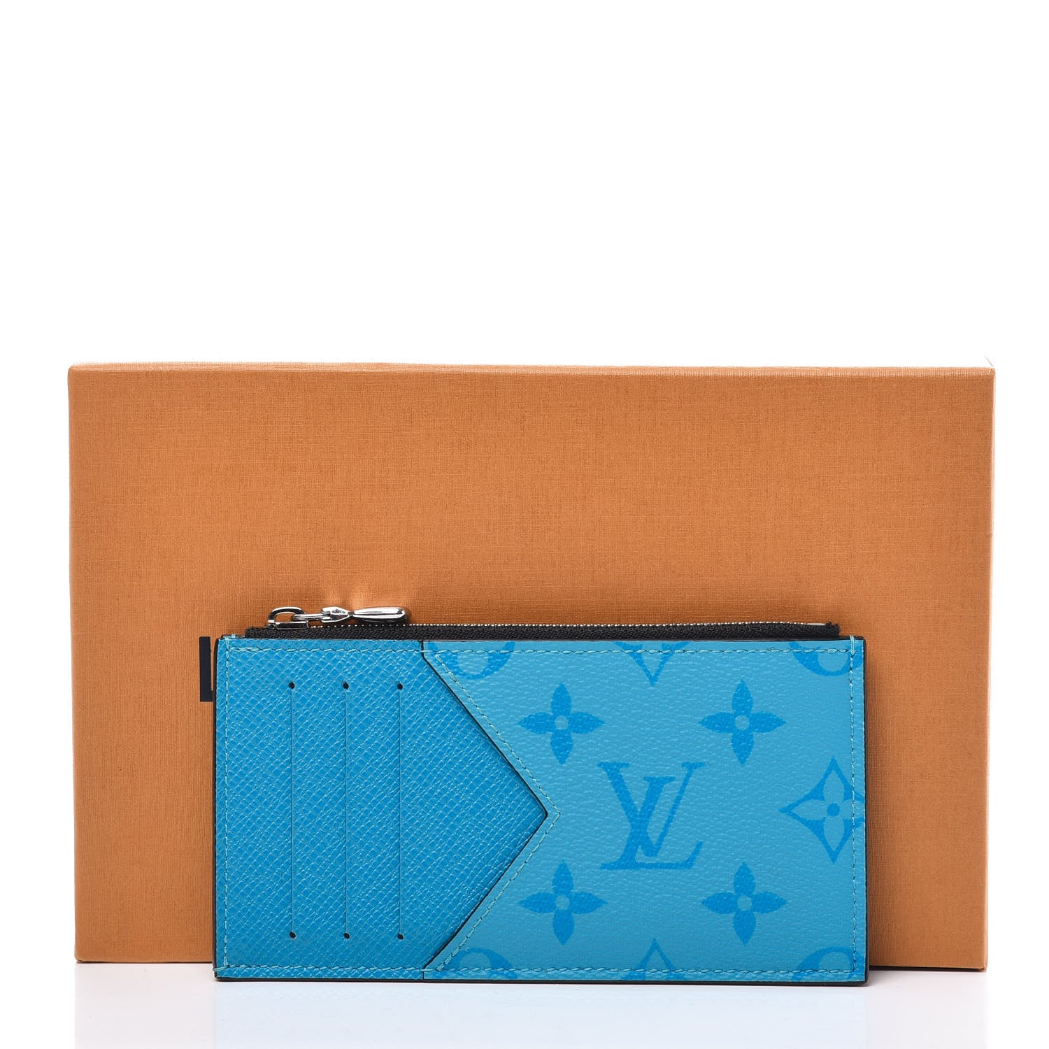 Louis Vuitton Taigarama Coin Card Holder Blue Lagoon 9 of 9