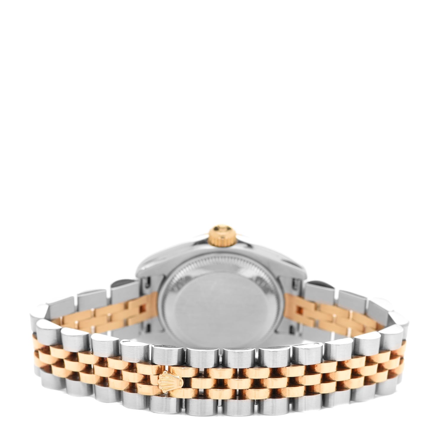 Rolex Stainless Steel 18K Yellow Gold Diamond 26mm Oyster Perpetual Datejust Watch White 179173 3 of 4