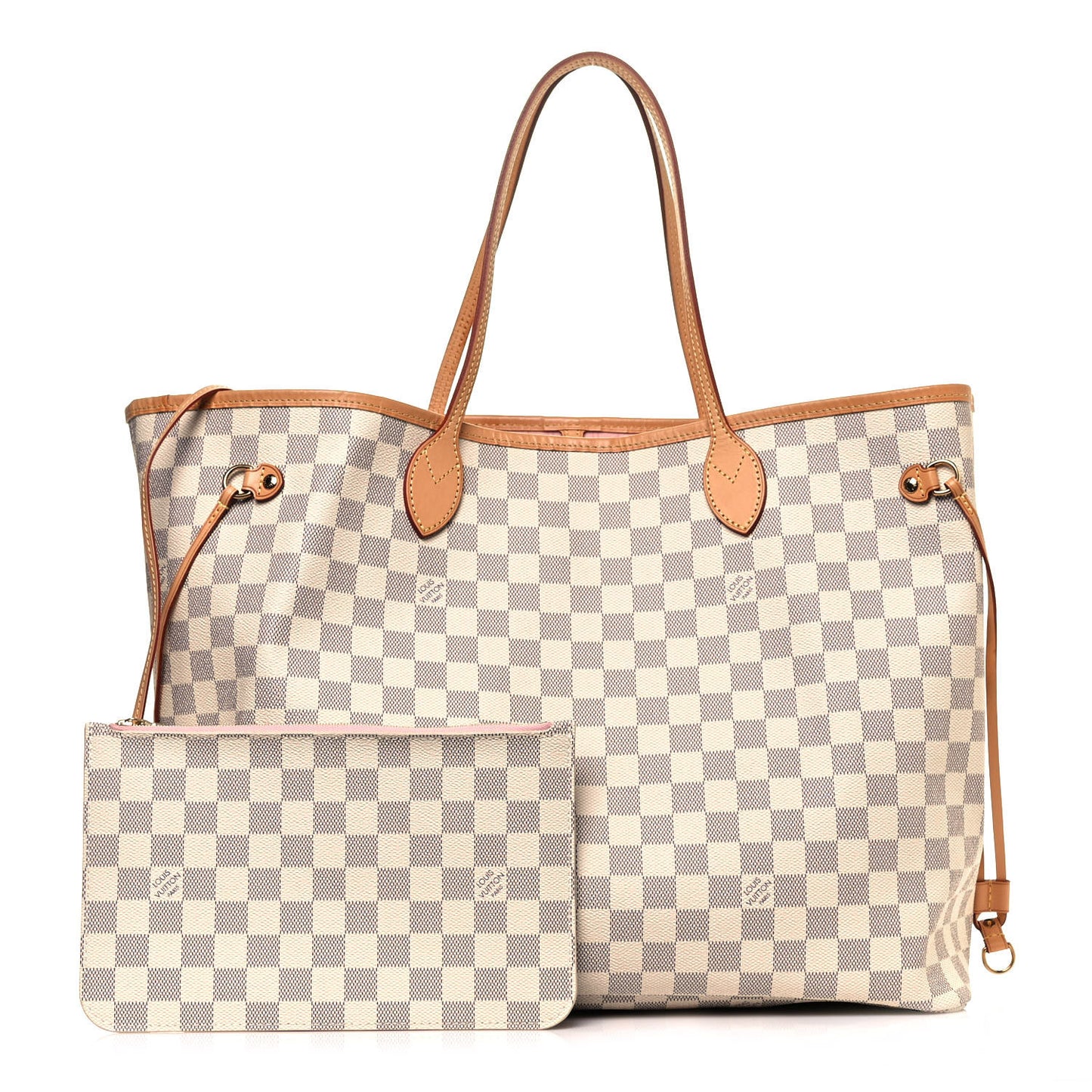 Damier Azur Neo Neverfull GM Rose Ballerine