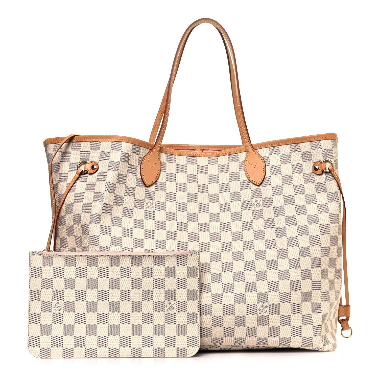 Louis Vuitton Damier Azur Neo Neverfull GM Rose Ballerine 1 of 13
