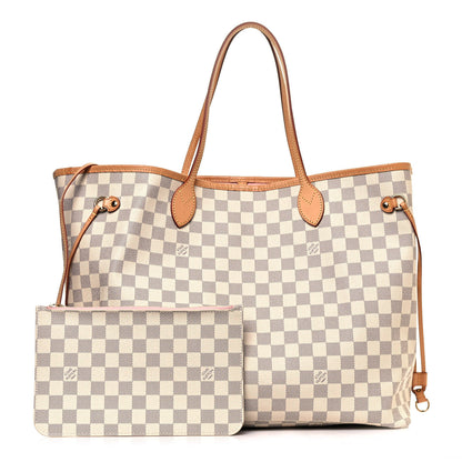 Louis Vuitton Damier Azur Neo Neverfull GM Rose Ballerine 1 of 13
