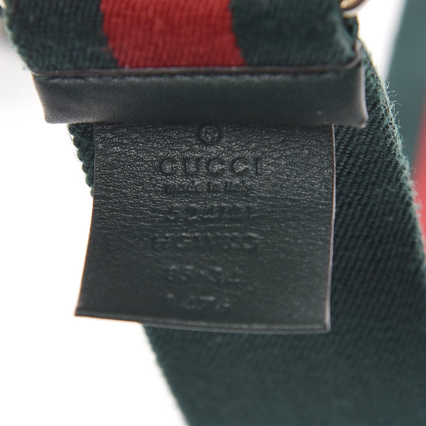 Canvas Torchon Double G Web Belt 85 34 Verde