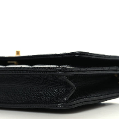 Chanel Caviar Quilted CC Turnlock Wallet On Chain WOC Black 11 of 12