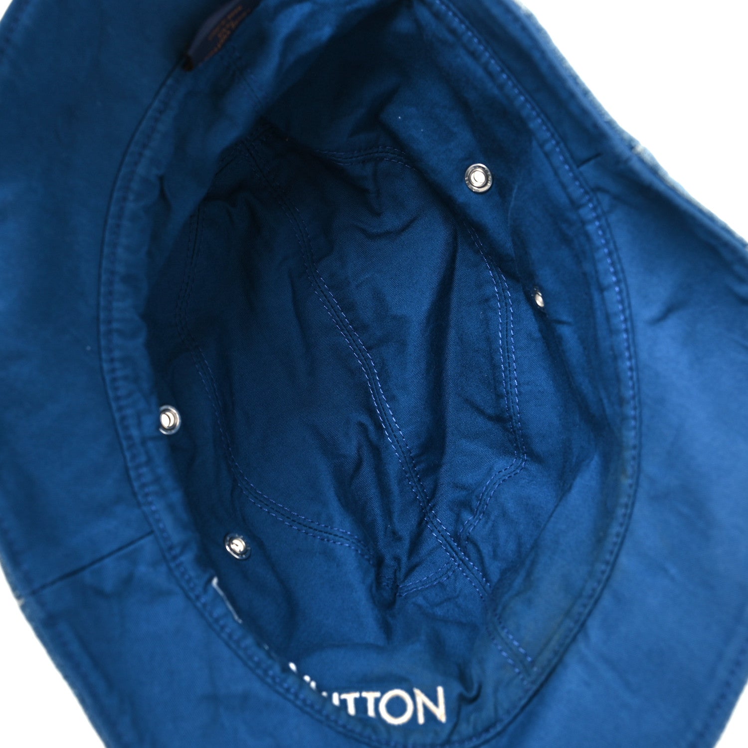 Louis Vuitton Monogram Denim Transformable Bob Bucket Hat 60 Blue 7 of 8