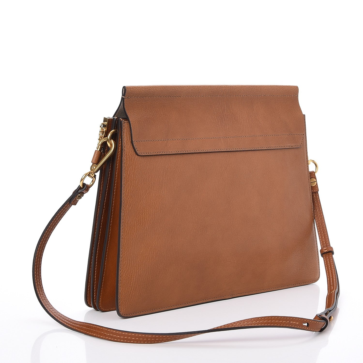Chloe Goatskin Medium Faye Shoulder Bag Caramel 3 of 7