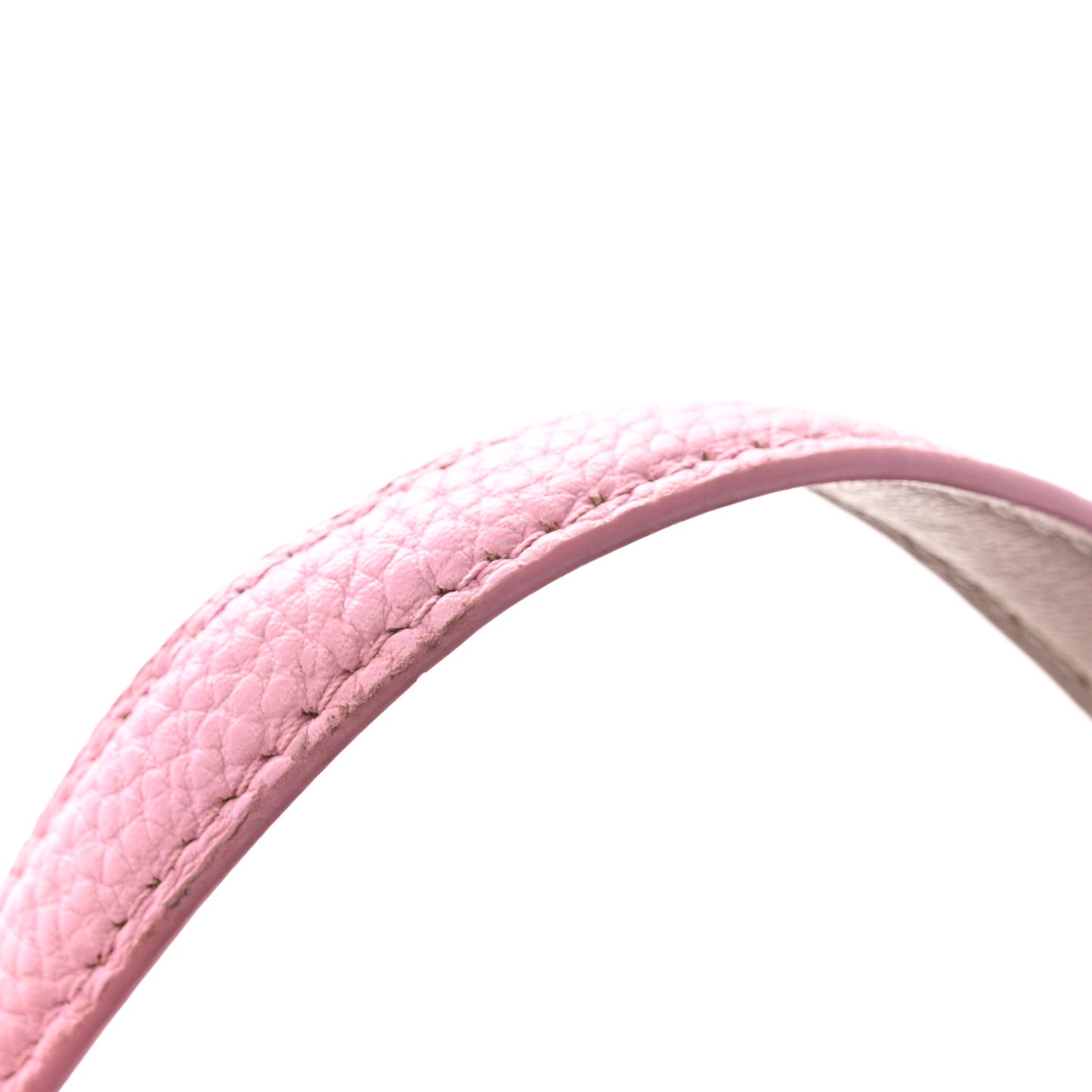 Grained Calfskin Double Handle Small Amy Tote Pink