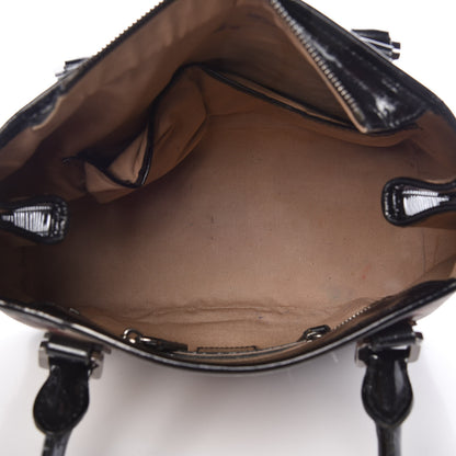 Burberry Patent Supernova Check Tote Black 5 of 30