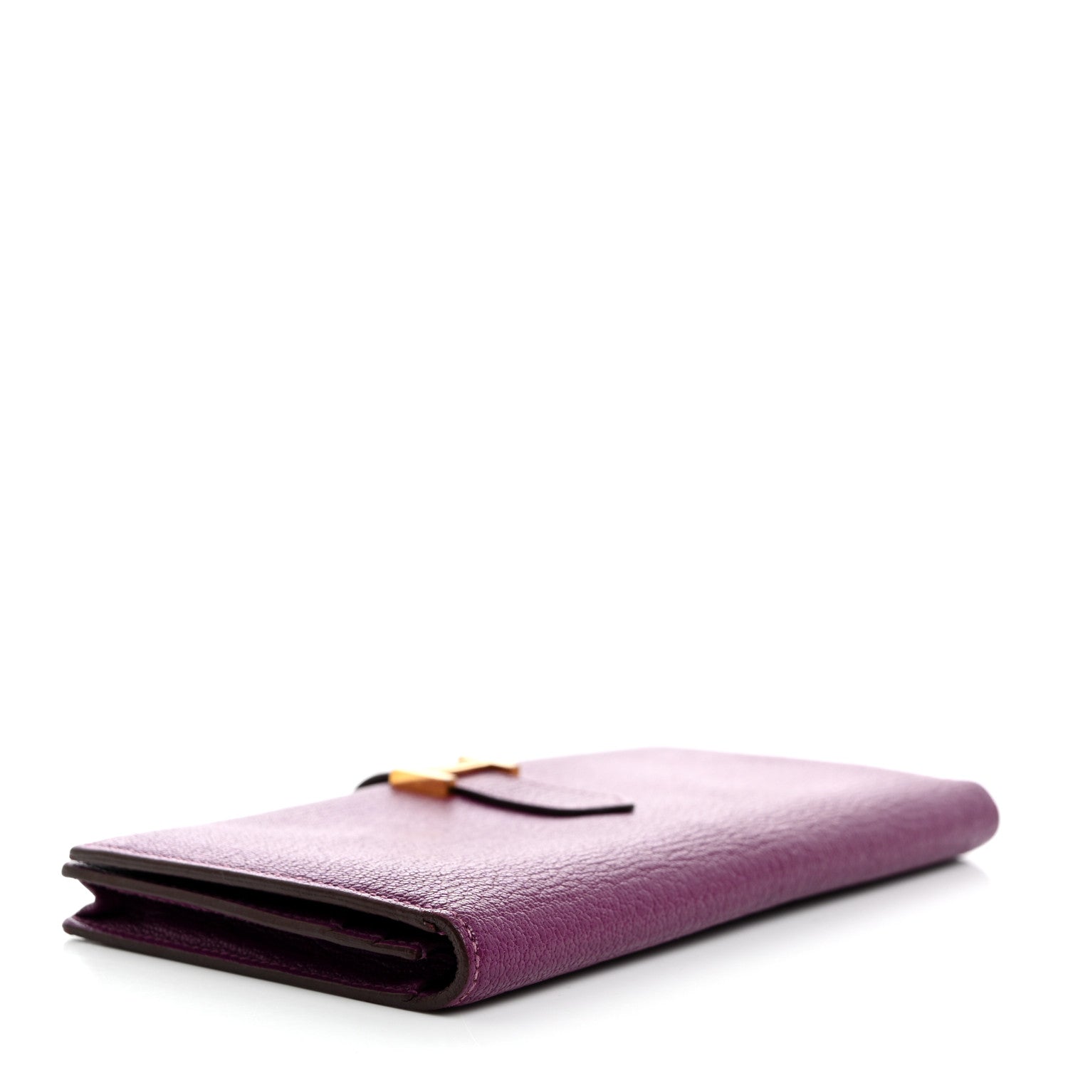 Hermes Chevre Mysore Bearn Gusset Wallet Anemone 4 of 8