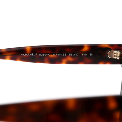 Chanel Acetate Runway Square Sunglasses 5380-A Dark Tortoise 5 of 8